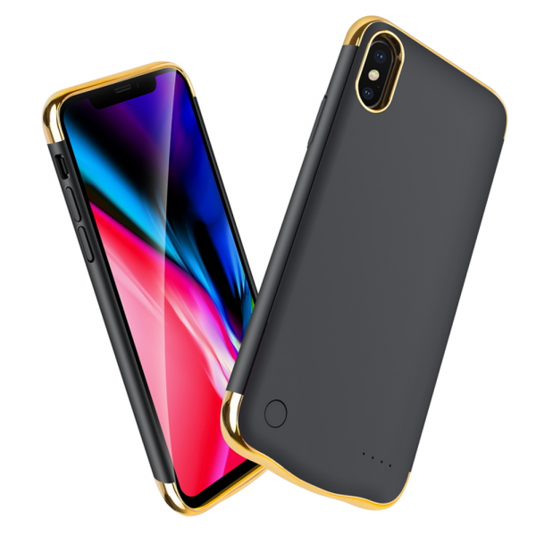 Чехол-аккумулятор для iPhone XR 6000 mAh Black/Gold