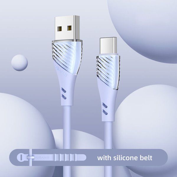 Дата кабель Usams US-SJ494 U65 Liquid Silicone USB to Type-C 3A 1m