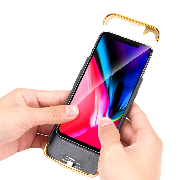 Чехол-аккумулятор для iPhone XS Max 6000 mAh Black/Gold