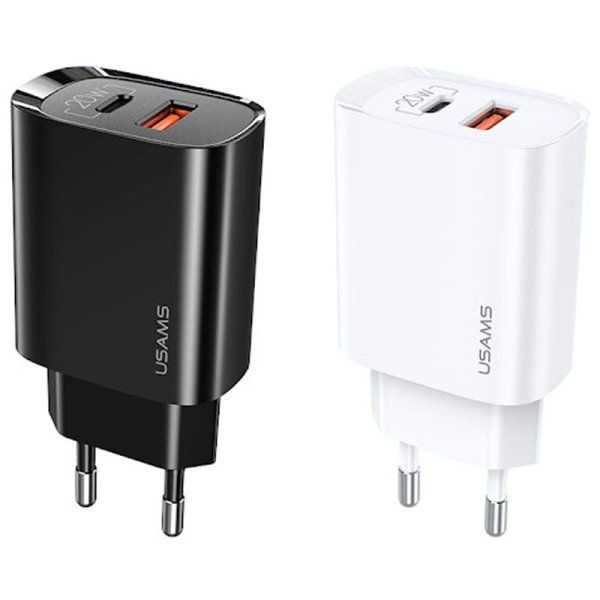 Зарядное устройство сетевое Usams US-CC121 T35 QC3.0 + PD3.0 20W