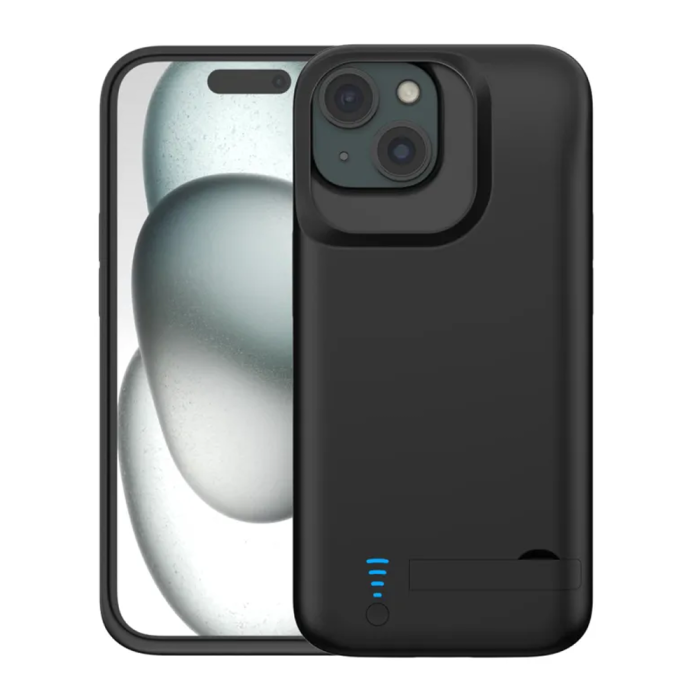 Чехол-зарядка для iPhone 15 5000 mAh black