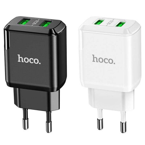Зарядное устройство сетевое HOCO N6 QC3.0 (2USB/3A)
