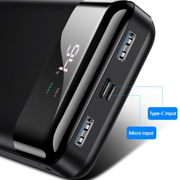 Портативное зарядное устройство Power bank Usams US-CD103 PB38 QC3.0+PD 30000 mAh