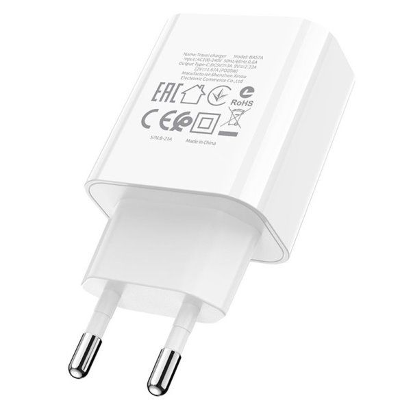 Зарядное устройство сетевое Borofone BA57A Easy Speed PD20W