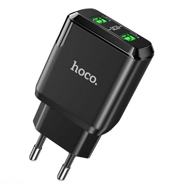Зарядное устройство сетевое HOCO N6 QC3.0 (2USB/3A)