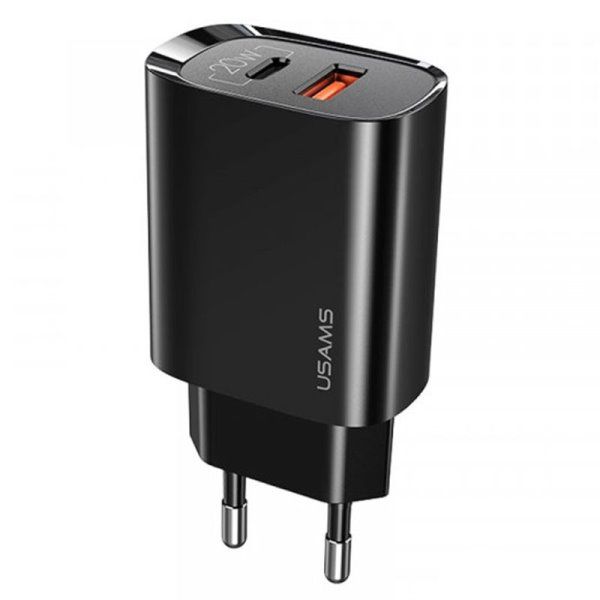 Зарядное устройство сетевое Usams US-CC121 T35 QC3.0 + PD3.0 20W