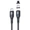 Дата кабель Usams US-SJ507 U66 Magnetic Type-C to Lightning 20W + Type-C 60W (2m)