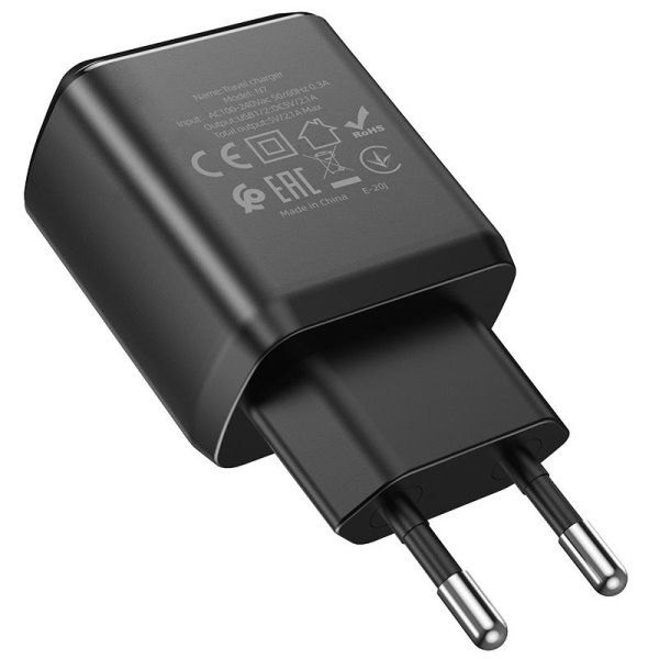 Зарядное устройство сетевое HOCO N7 (2USB/2,1A)