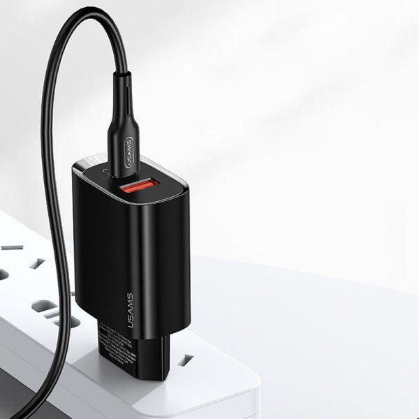 Зарядное устройство сетевое Usams US-CC121 T35 QC3.0 + PD3.0 20W