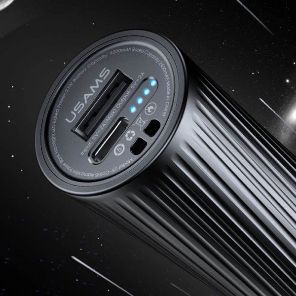 Портативное зарядное устройство USAMS US-CD166 Mini + LED фонарик 4000mAh