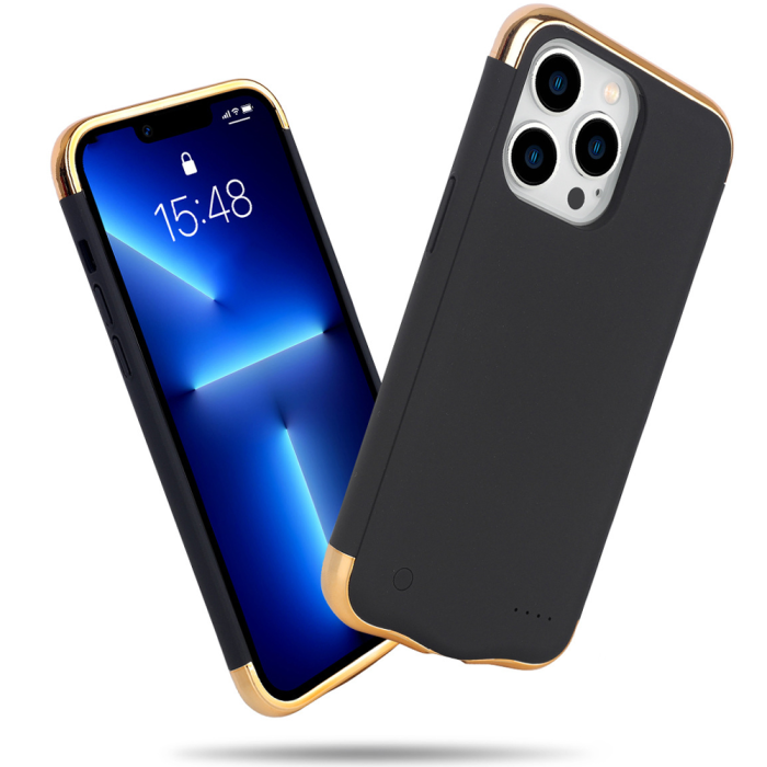Чехол-аккумулятор для iPhone 13 Pro Max 5500 mAh Black/Gold
