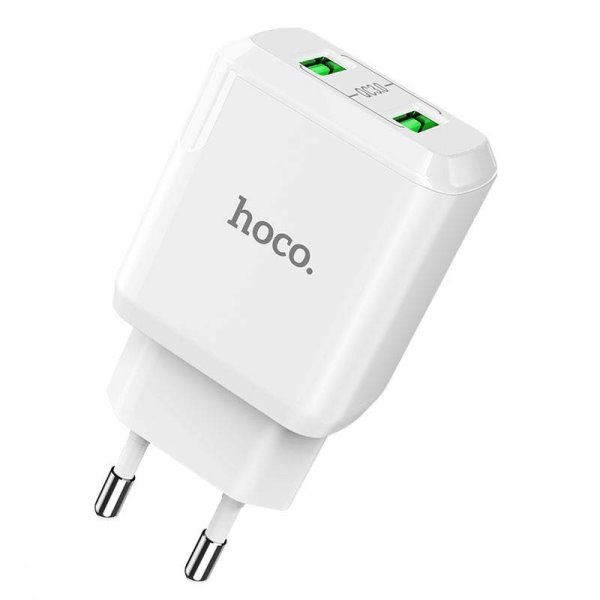 Зарядное устройство сетевое HOCO N6 QC3.0 (2USB/3A)