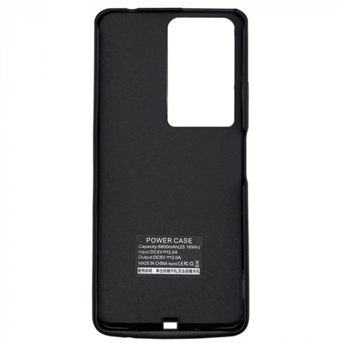 Чехол-аккумулятор для Xiaomi Redmi Note 10 Pro 6000 mAh Black