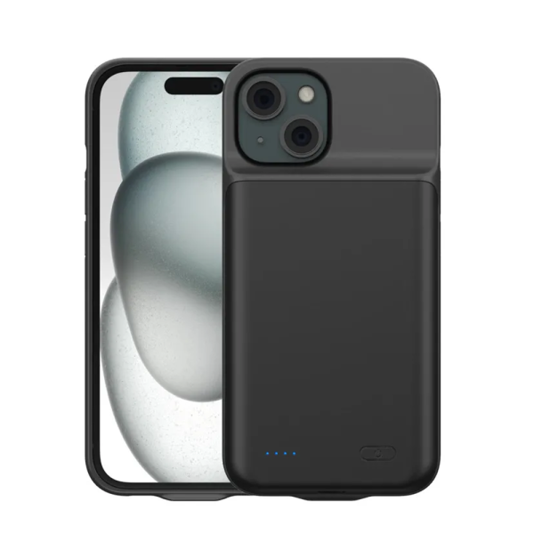 Чехол-зарядка для iPhone 15/15 Pro 5000 mAh black