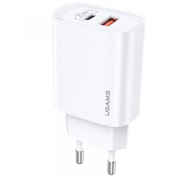Зарядное устройство сетевое Usams US-CC121 T35 QC3.0 + PD3.0 20W