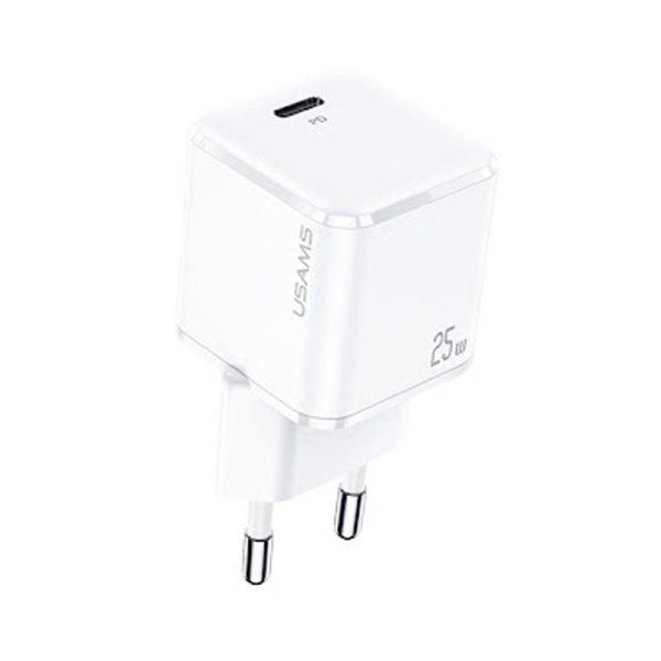 Зарядное устройство сетевое Usams US-CC140 T42 25W Super Si (1Type-C/25W)