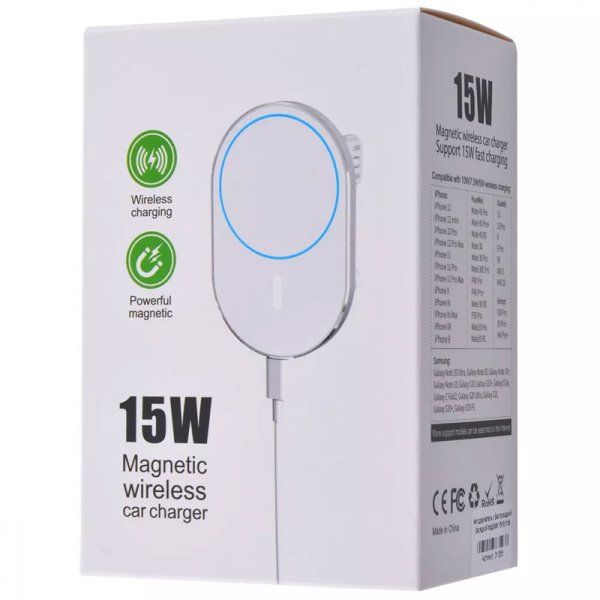 Автодержатель с беспроводным зарядным устройством MagSafe 15W