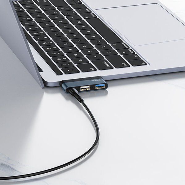 Переходник HUB Usams US-SJ490 Type-C Mini Hub (2USB port + Type-C)