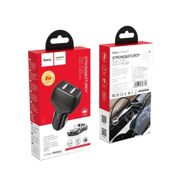 Автомобильное зарядное устройство Hoco Z36 (2USB/2.4A)