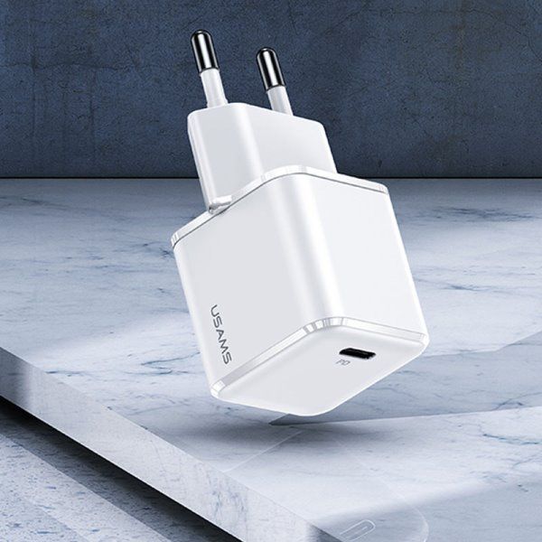 Зарядное устройство сетевое Usams US-CC140 T42 25W Super Si (1Type-C/25W)