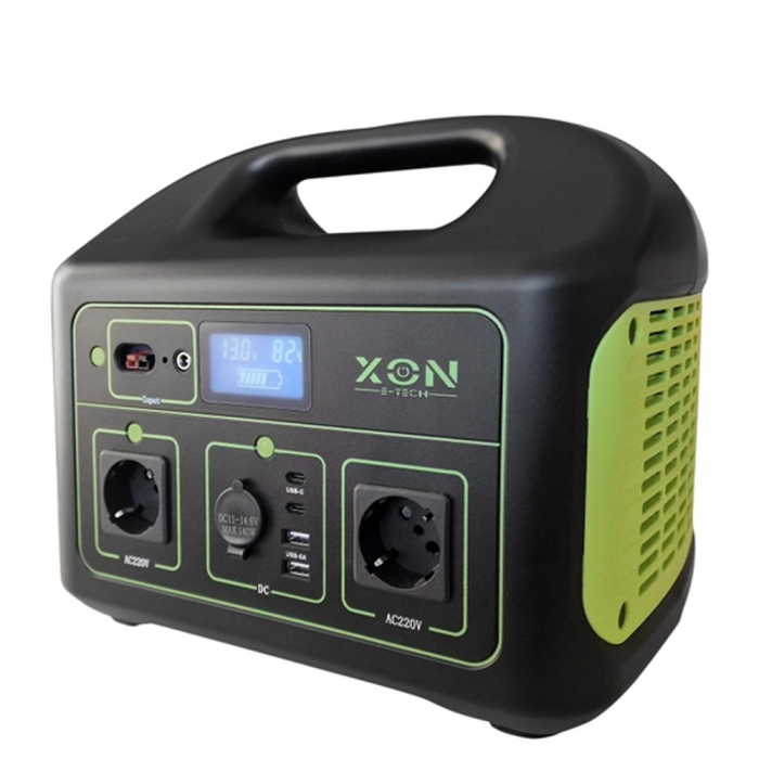 Зарядная станция XON 1000Вт*ч 1000Вт LiFePO4 PowerStation Black/Green (PSXE100100G)