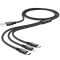 Дата кабель Hoco X14 Times Speed 3in1 (Lightning+Micro USB+Type-C) (1m)