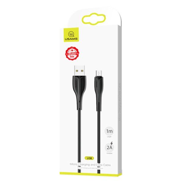 Дата кабель Usams US-SJ373 U-38 USB to MicroUSB 2A (1m)