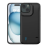 Чехол-зарядка для iPhone 15 Plus 6000 mAh black