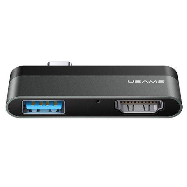Переходник HUB Usams US-SJ462 Type-C Mini Hub (USB + HDMI)