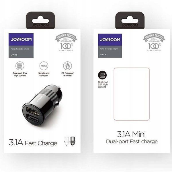 Автомобильное зарядное устройство Joyroom C-A06 (2 USB /3.1A)
