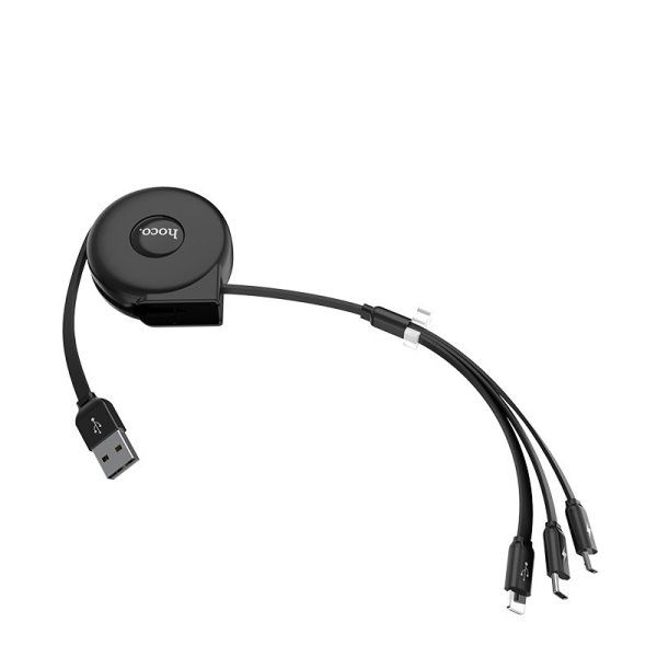 Дата кабель Hoco U50 3in1 Lightning-microUSB-Type-C (1m)