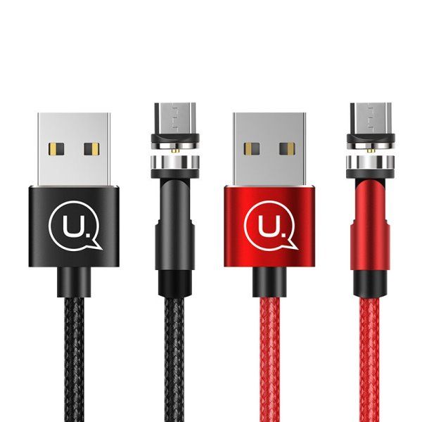 Дата кабель USAMS US-SJ474 U59 MicroUSB Rotatable Magnetic (1m)