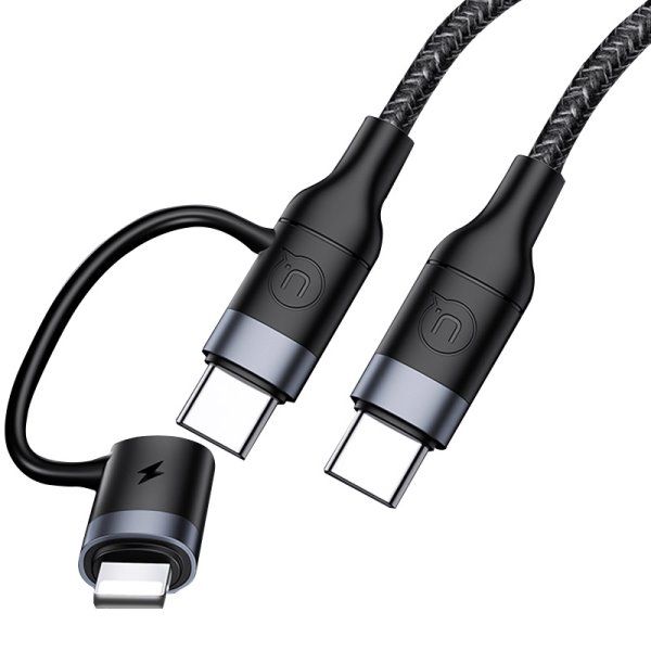 Дата кабель Usams US-SJ403 U31 60W Fast charging Type-C to Type-C / Lightning (1.2m)