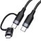 Дата кабель Usams US-SJ403 U31 60W Fast charging Type-C to Type-C / Lightning (1.2m)