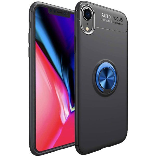 Чехол TPU Deen ColorRing под магнитный держатель (opp) Apple iPhone XR