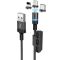 Дата кабель Hoco DU42 Magnetic 3in1 Lightning-microUSB-Type-C (1m)