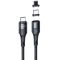 Дата кабель Usams US-SJ495 U66 Magnetic Type-C to Lightning 20W + Type-C 60W (1.2m)