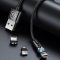 Дата кабель USAMS US-SJ472 U59 Lightning Rotatable Magnetic (1m)