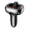 Автомобильное зарядное устройство Usams US-CC143 C25 50W 2A+C 3 Ports Digital Display Wireless FM Car Charger
