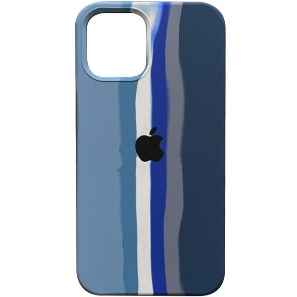 Чехол Silicone case Full Rainbow Apple iPhone 13