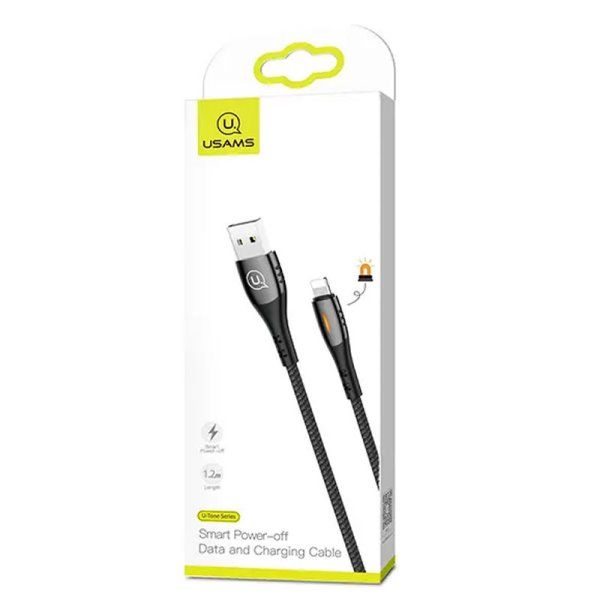 Дата кабель USAMS US-SJ344 Smart Power-off Lightning Cable U-Tone (1.2m)