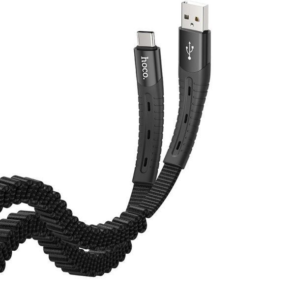 Дата кабель Hoco U78 "Cotton treasure elastic" Type-C