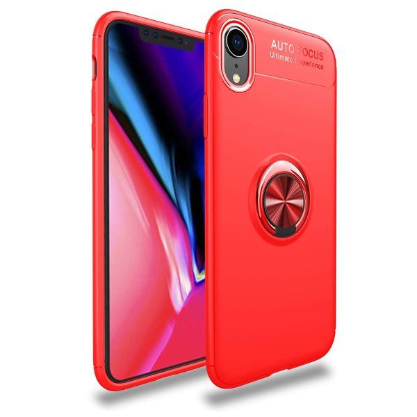 Чехол TPU Deen ColorRing под магнитный держатель (opp) Apple iPhone XR