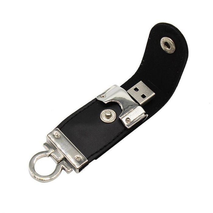 Портативный флеш-накопитель XON FlashDrive X Leather 128GB (USB 3.0) Black