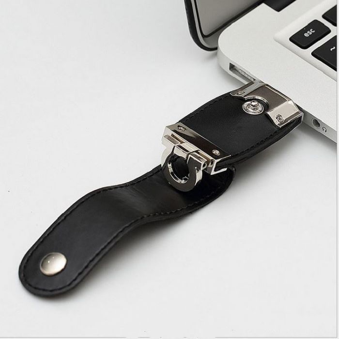 Портативный флеш-накопитель XON FlashDrive X Leather 128GB (USB 3.0) Black
