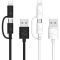Дата кабель Usams US-SJ077 2in1 U-Gee USB to Micro USB + Lightning (1m)