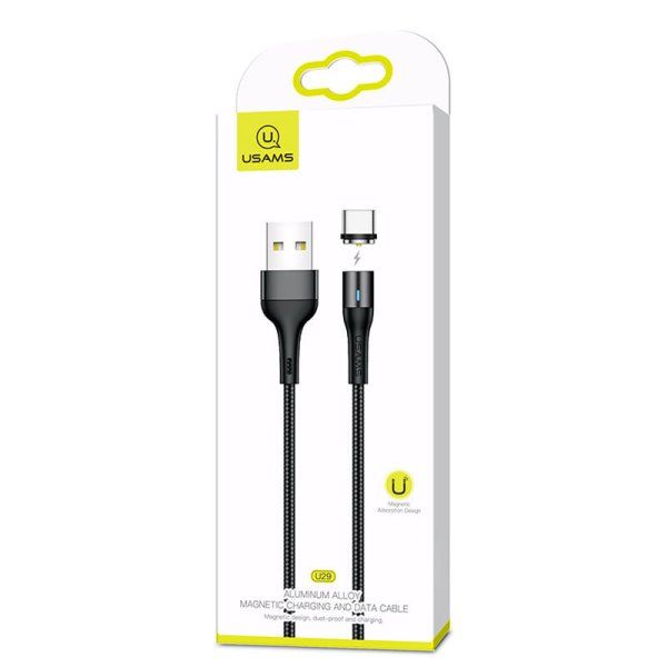 Дата кабель USAMS US-SJ337 U29 Magnetic USB to Type-C (2m)