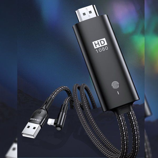 Дата кабель USAMS US-SJ442 U53 Lightning to HDMI (2m)