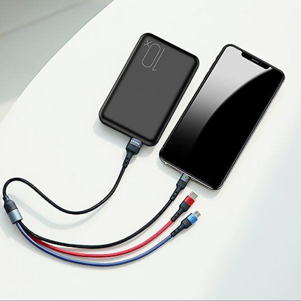Дата кабель Usams US-SJ410 U26 3in1 USB to Combo 2A (0.35m)