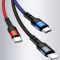 Дата кабель Usams US-SJ410 U26 3in1 USB to Combo 2A (0.35m)